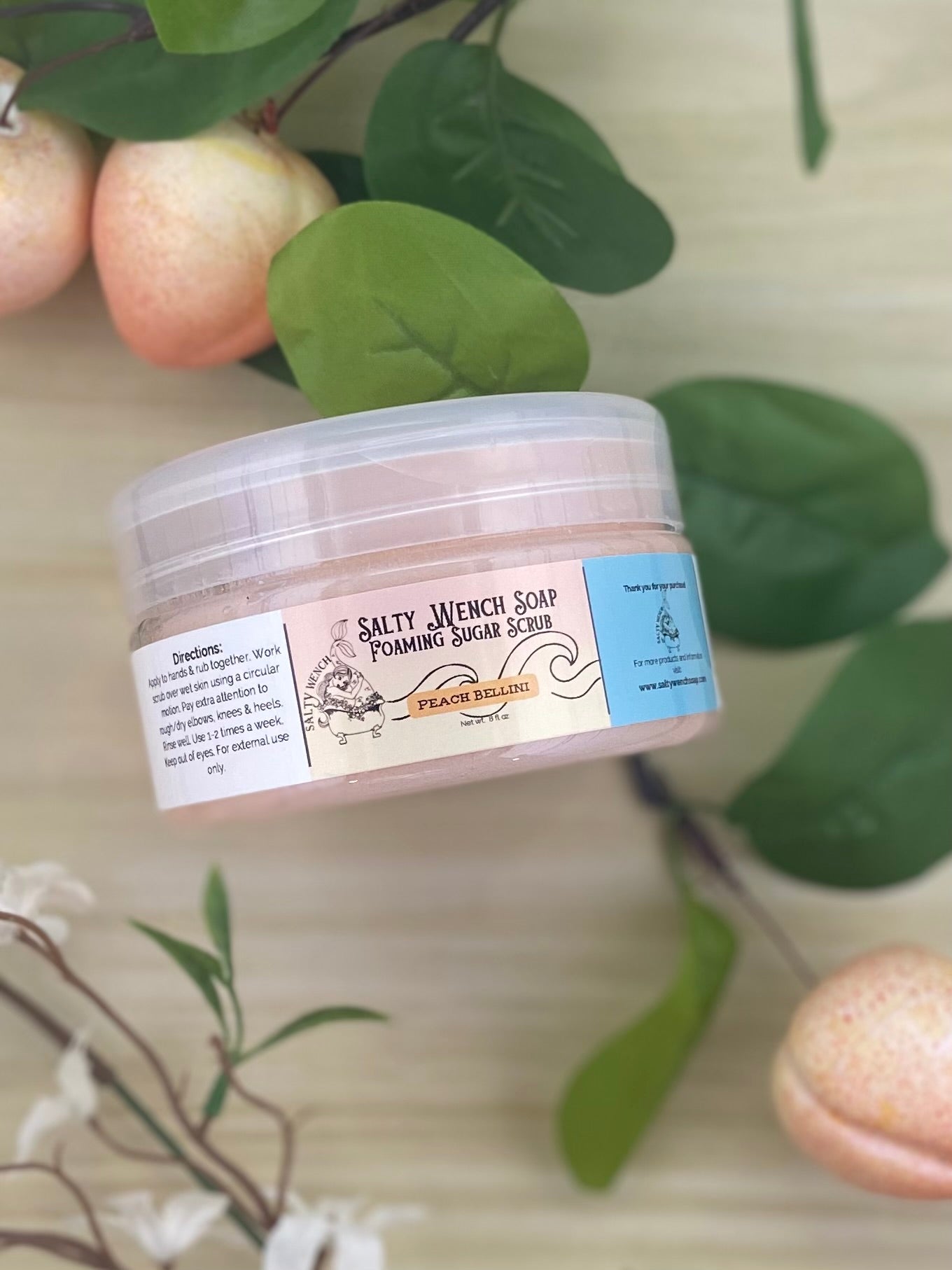 Peach Bellini Foaming Sugar Scrub