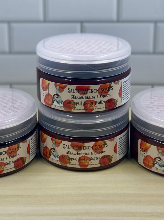 Strawberries and Cream Whipped Body Buttercream