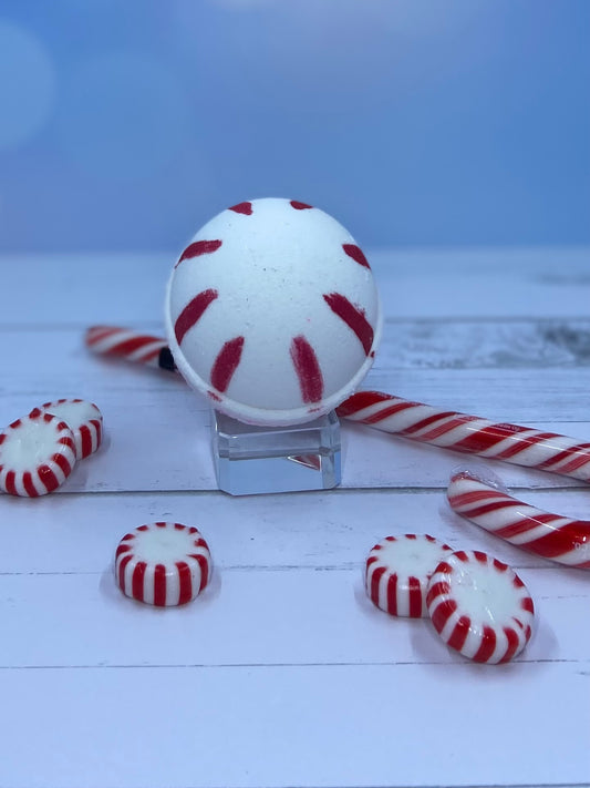 Candy Cane Bath Bomb