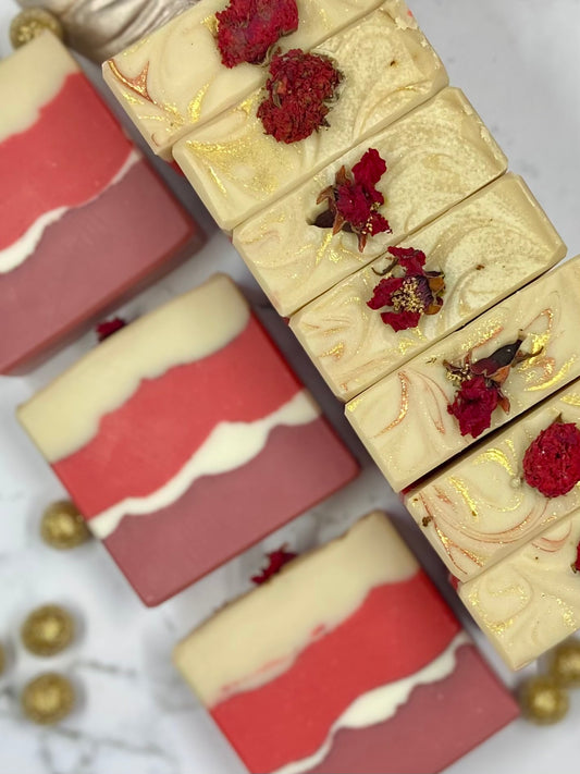 Gilded Garnet & Pom Soap